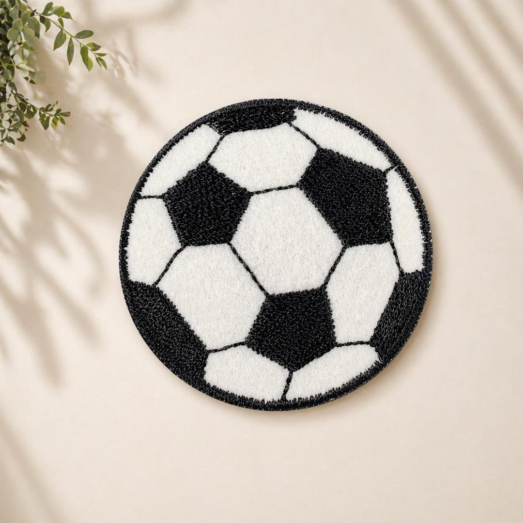 Soccer Ball Embroidered Patch 3 Inch Football Applique Iron-on Sew-on ...