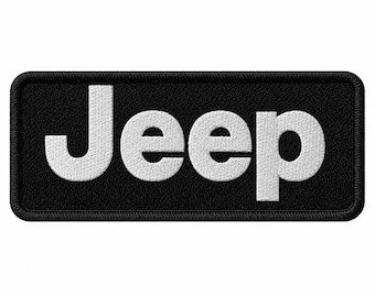 Jeep Off Road Embroidered Patch Black T-Shirt | 4x4 Logo Graphic Tee
