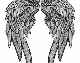 Reflective Angel Wings Embroidered Back Patch – Large Iron-On Biker Jacket Applique