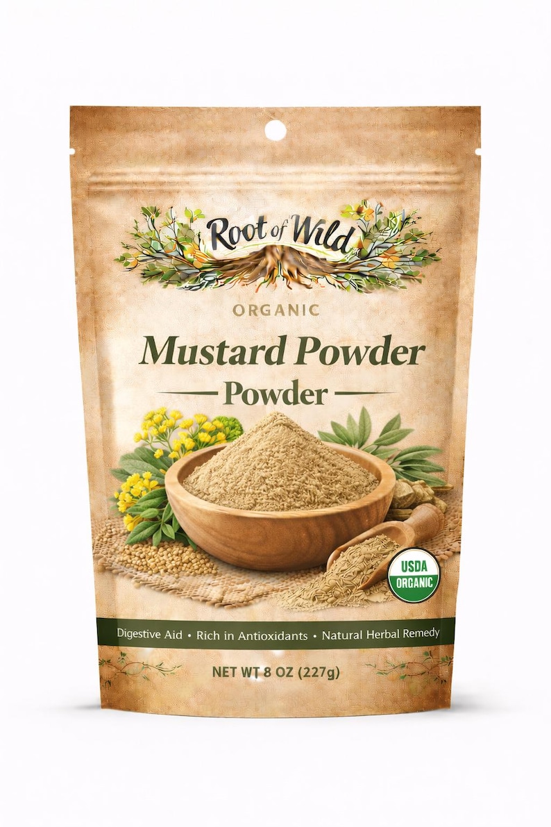 Organic Mustard Powder – Ground Mustard Seeds, Tangy Spice for Cooking ...