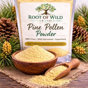 Polvo de polen de pino silvestre: superalimento natural a base de hierbas