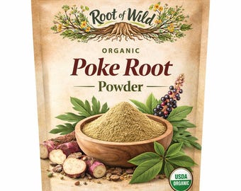 Organic Poke Root Powder – Phytolacca Americana Botanical Root