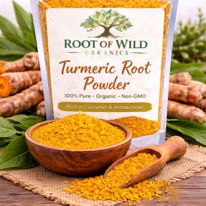 Dried Turmeric Root | Organic Curcuma longa for Tea & Cooking