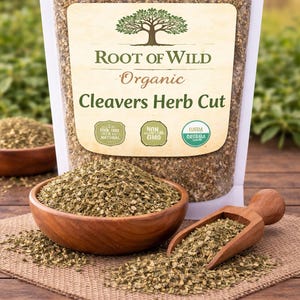 Organic Cleavers Herb Cut & Sifted Dried Galium aparine – Natural Herbal Botanical
