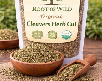 Organic Cleavers Herb Cut & Sifted Getrocknetes Galium Aparin - Natürliche Kräuter Botanische