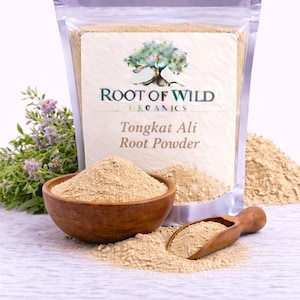 Tongkat Ali Root Powder | Longjack Natural Botanical Supplement (Wild Harvested)