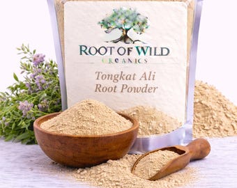 Tongkat Ali Wurzelpulver | Longjack Natürliche Botanische Ergänzung (Wild Geerntet)