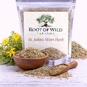 Organic St. John’s Wort Herb | Hypericum Perforatum | Herbal Tea Herb | Cut & Sifted Botanical |