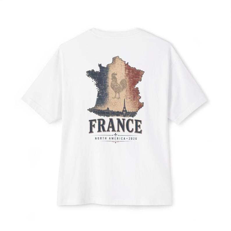 Vintage France Soccer T-Shirt, Retro French Rooster Graphic Tee image 1