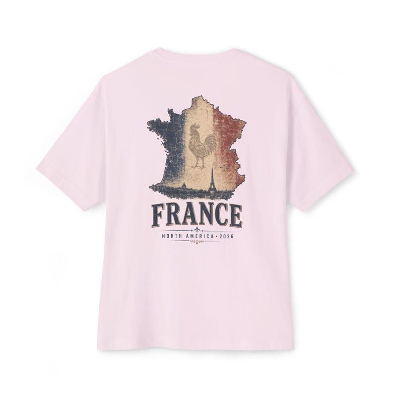 Vintage France Soccer T-Shirt, Retro French Rooster Graphic Tee image 5