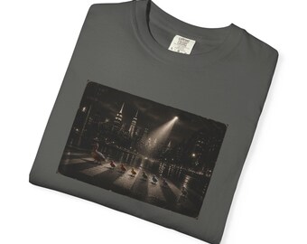 Vintage Duck Family T-Shirt, Cinematic Street Art Print Tee