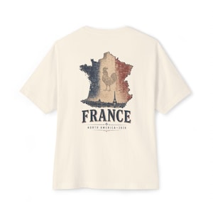 Vintage France Soccer T-Shirt, Retro French Rooster Graphic Tee image 6