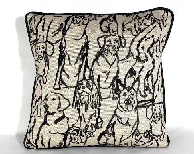 Dogs everywhere pillow cover