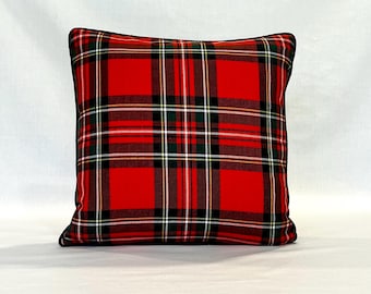 Christmas plaid home decor pillow cover