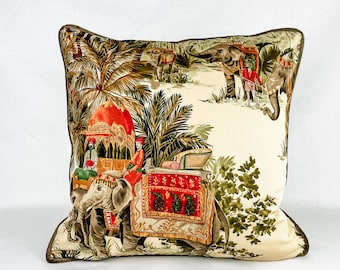 Royal elephant pillow cover