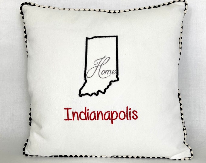 Indianapolis home state pillow cover
