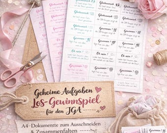 JGA-Spiel Lose, Junggesellinnenabschied, Tombola
