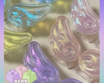 Custom Artisan Glittery Wings Keycaps for Keyboards