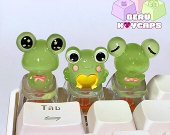 Custom Artisan Frog Keycaps for mechanical keyboard