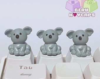 Custom Artisan Koala Keycaps for mechanical keyboard cute keycap