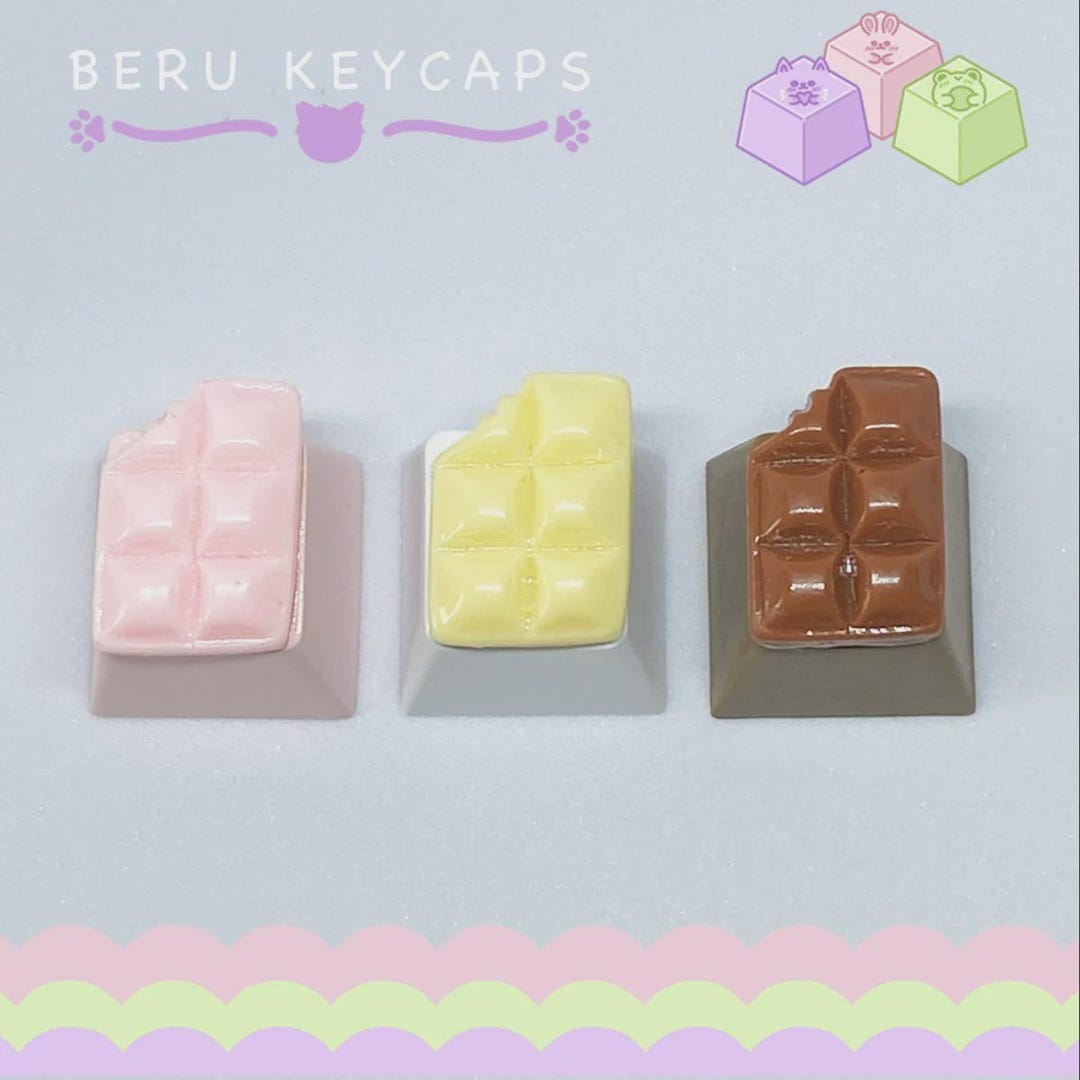 Custom Artisan Chocolate Keycaps for Mechanical Keyboard Cute Keycap ...