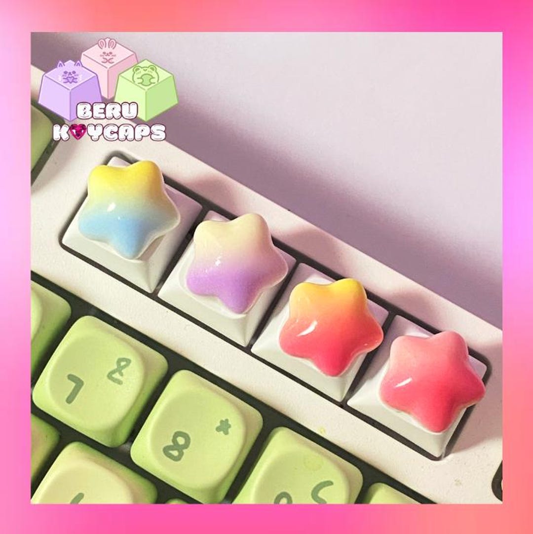 Gradient Star Keycaps for Mechanical and Membrane Keyboard - Etsy
