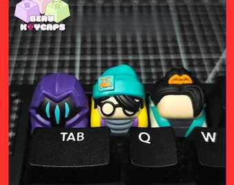 Valorant Keycaps Omen Keycaps Sage Keycaps Kill Joy Keycaps for Mechanical Keyboard