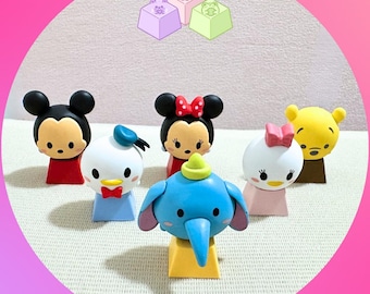 Disney Keycaps Mickey Mouse Minnie Mouse Pooh Keycaps Donald Duck Daisy Keycaps Mechanical Keyboard