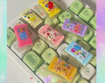 BT21 Tangentbord BTS Tangentbord Jungkook Tangentbord Capslock Tangentbord Artisan Custom Tangentbord för Mekaniskt Tangentbord och Membrantangentbord