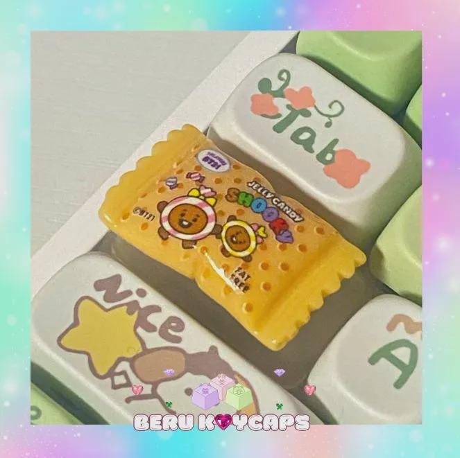 BT21 Keycaps BTS Keycaps Jungkook Keycaps Capslock Keycaps Artisan ...