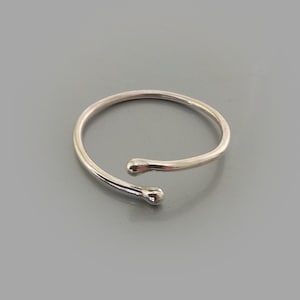 Justerbar sterlingsilverring för honom, intim kroppsaccessoar, diskret present
