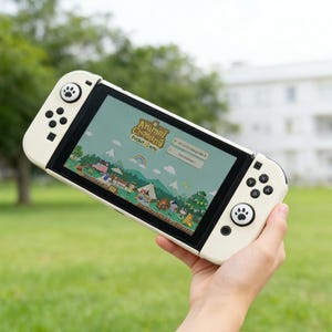 Cream Switch 2 Case, Minimalist Off White Switch OLED Case, Solid Beige Switch Case Cover, Aesthetic Neutral Console Shell, Cozy Gamer Gift