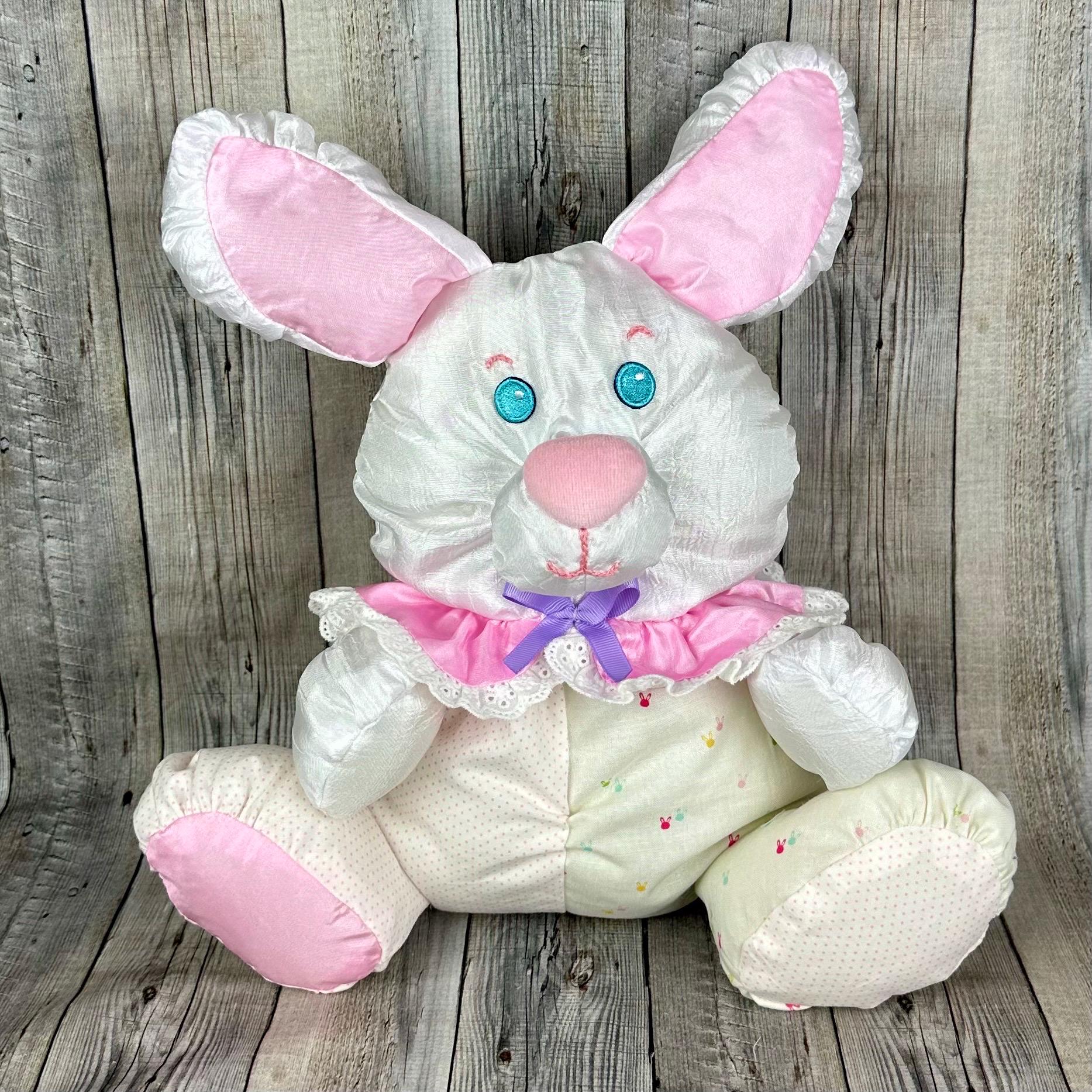 Puffalump Replica Bunny Rabbit - New Handmade Plush With Rattle