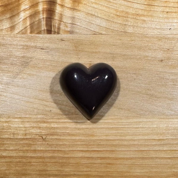 Heart Chocolate Colored - Cabochon Resin Flat Back - Hair Bow Center - Scrap Booking Crafts - Cell Phone Bling - Children’s Kids Crafts