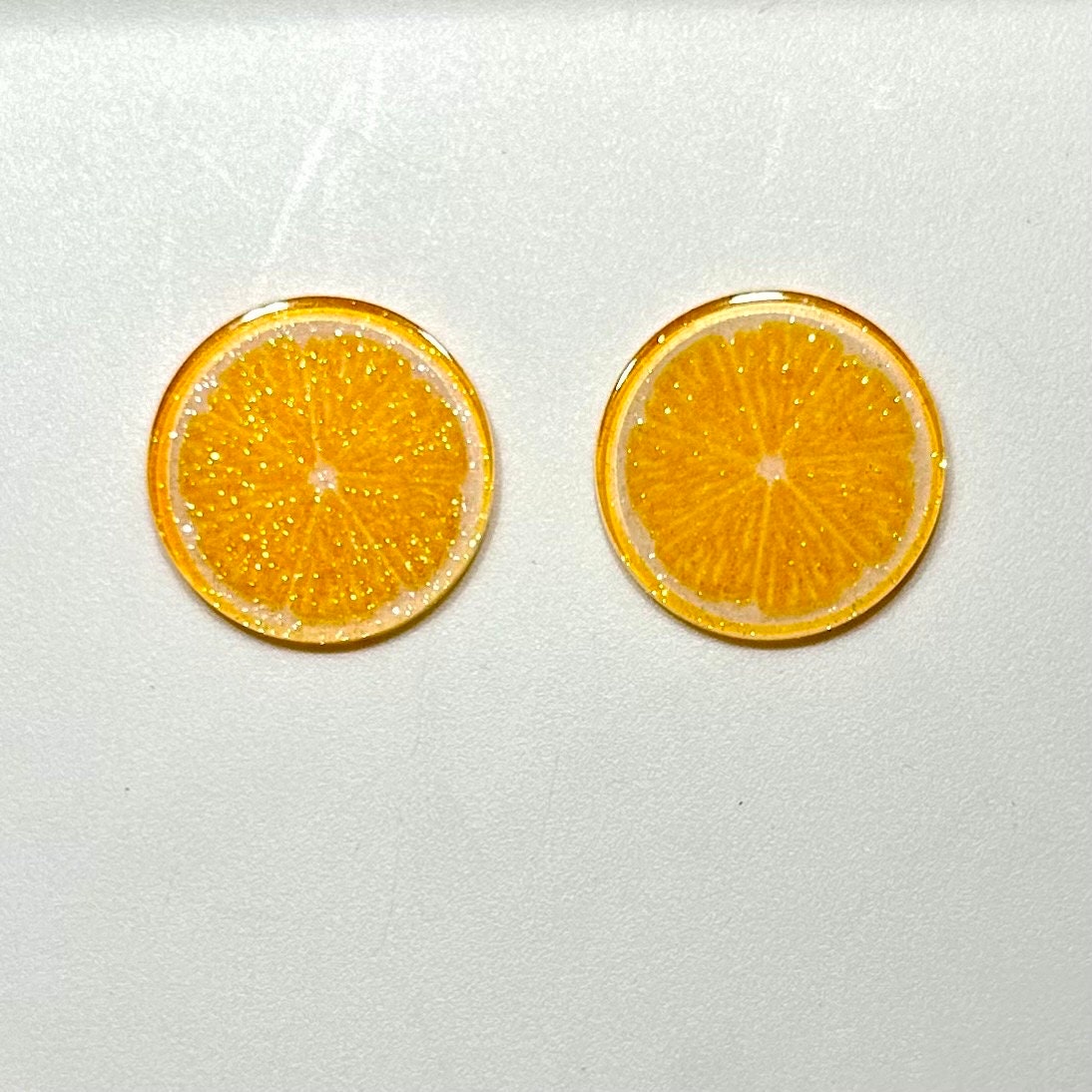 CLEARANCE Orange TRANSPARENT AB Resin Rhinestones Faceted Bling