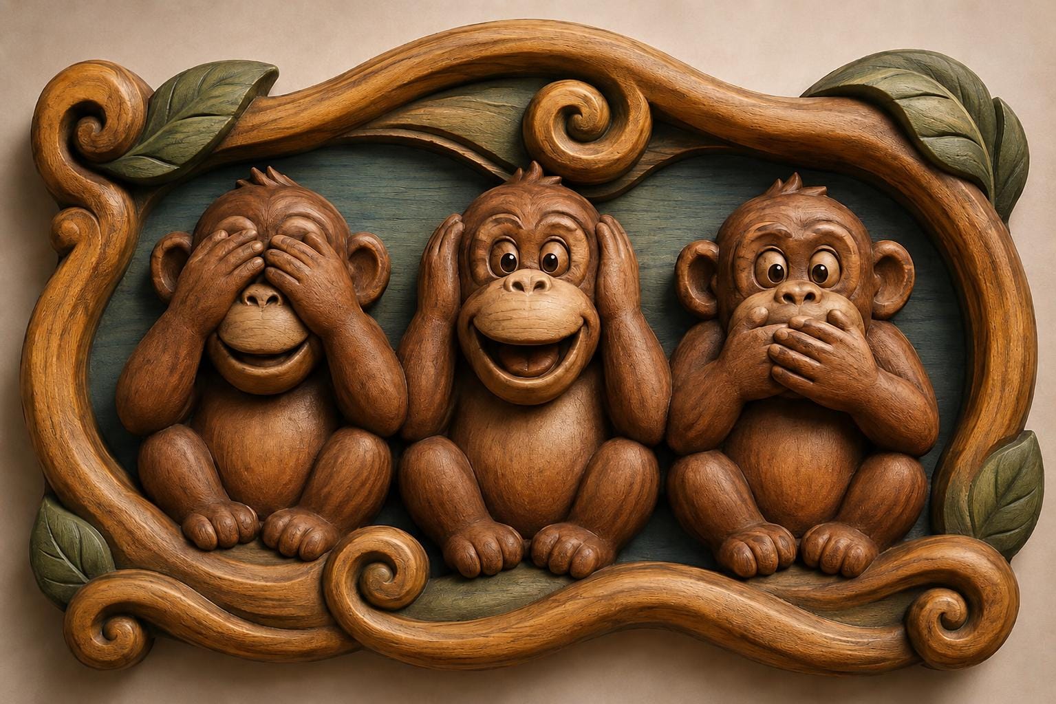 Monkey see no evil hear no evil speak no evil - Etsy 日本
