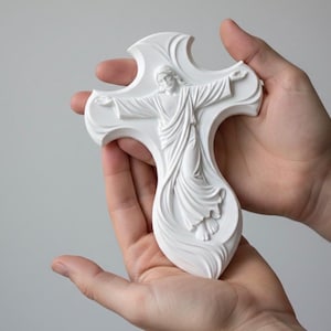 Crucified Jesus Cross STL File | 3D Relief Model for CNC & 3D Printing (Digital Download) image 5