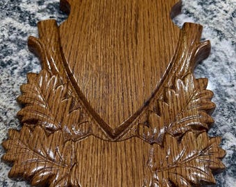 Hunting Trophy Shield STL Model, CNC Router Carved Wood Ornament