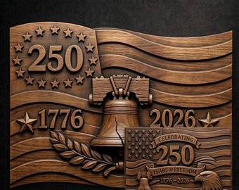 Lot de 250 drapeaux américains | Relief CNC américain | 2 modèles