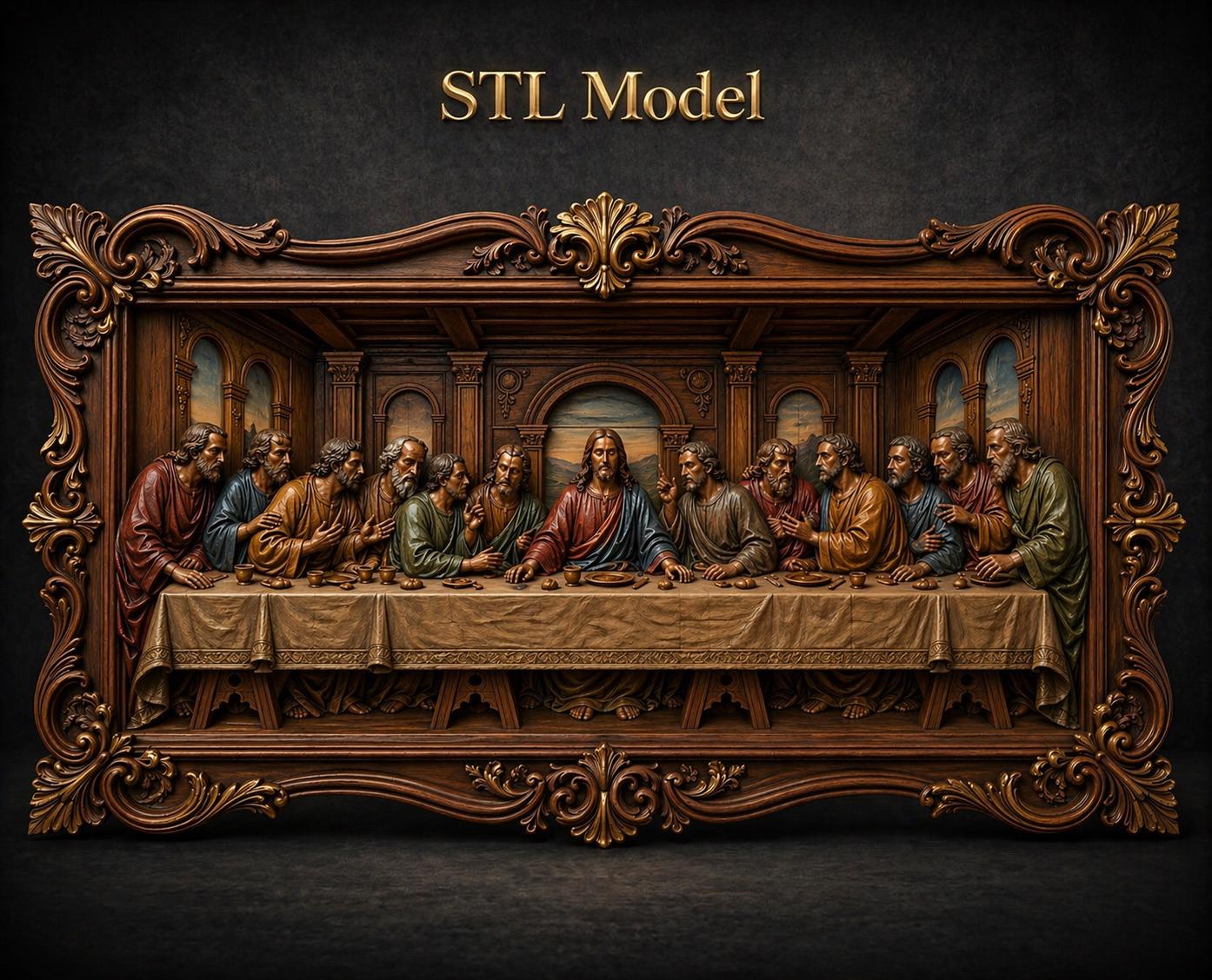 Last Supper Wall Art 3d - Etsy