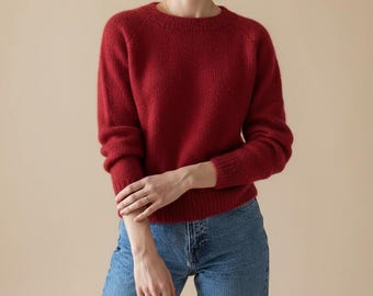 No Frills Sweater Knitting Pattern | Flow Sweater Knitting Pattern | Women Sweater Knitting Pattern PDF| English, German, French, Spanish