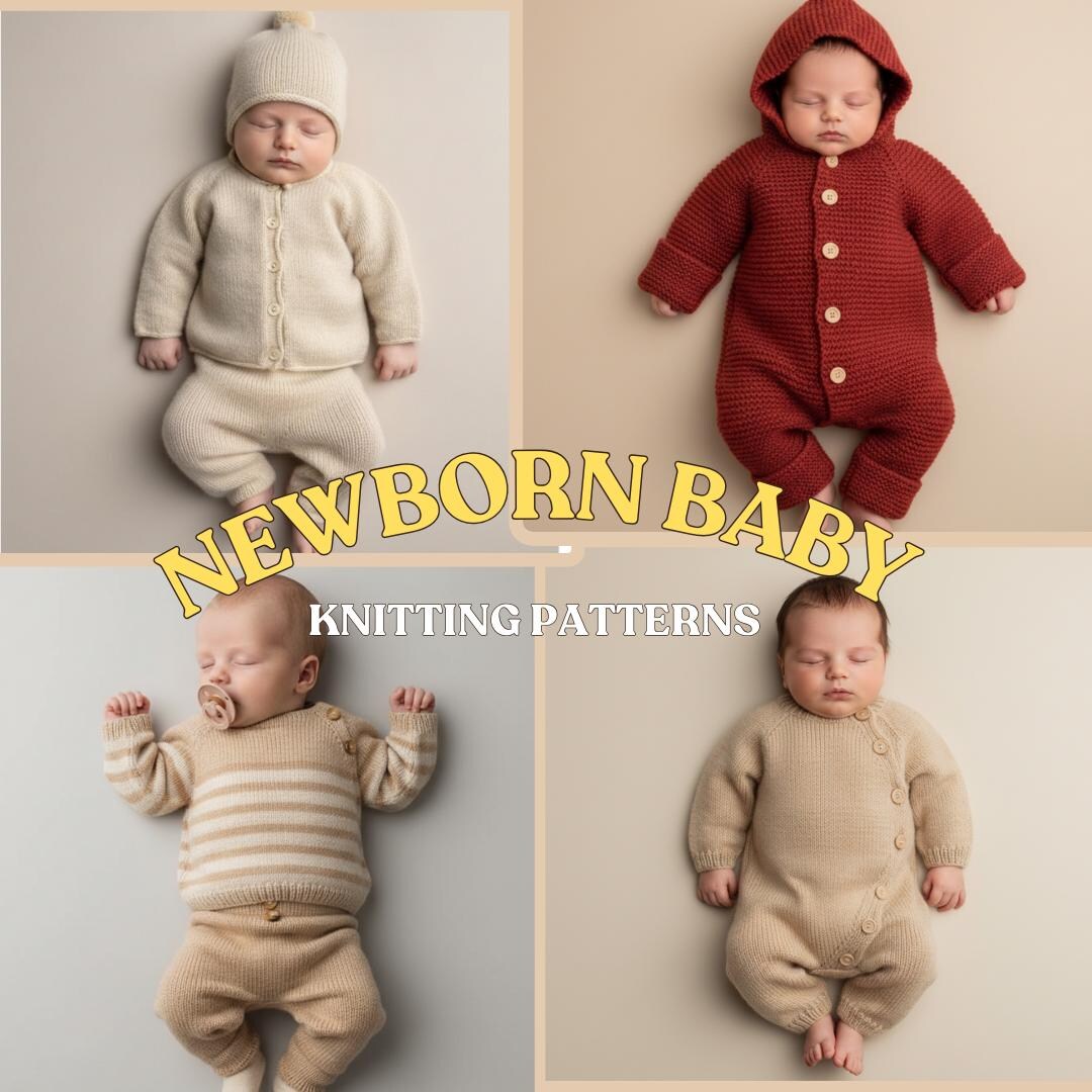 Newborn Baby Knitting Patterns | Kids Clothes Knitting Patterns | DIY ...