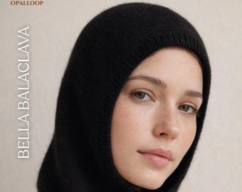 Bella Balaclava Knitting Pattern | Balaclava Knitting Instructions | Everyday Balaclava Knitting Pattern | English German French Italian