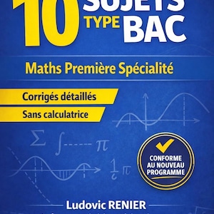 10 typical baccalaureate math exam topics for first-year specializations