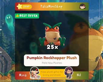 Palia Plushies - 25x Pumpkin Rockhopper Plush - (NEW PLUSH) - Fall's Faire: Frights & Delights - Halloween