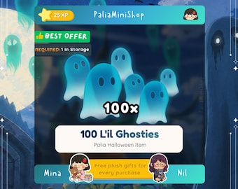 Palia - 100 Li'l Ghosties - NEW PATCH - Bulletin Board 0.207 - Spooky Moon Store - Spiritfest