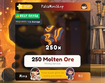 Palia - 250x Molten Ore - Palia Resource - Mining - Crafting Furniture - The Royal Highlands