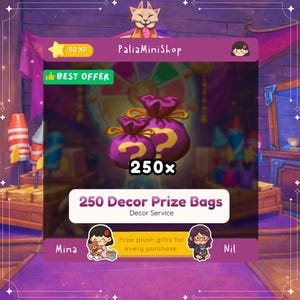 Palia - 250x Decor Bags - Zeki Prize Wheel - Palia Furniture