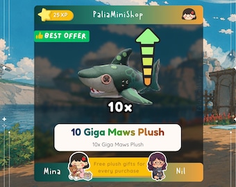 Palia Plushies - 10 Giga Maws Plush Bundle - (NEW PLUSH)
