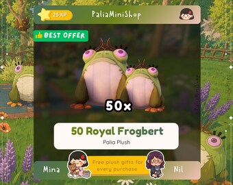 Palia Plushies - 50x Royal Frogbert Plush - (NEW PLUSH)